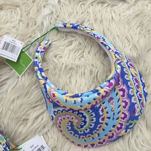 NWT Vera Bradley Capri Blue sun visor golf tennis